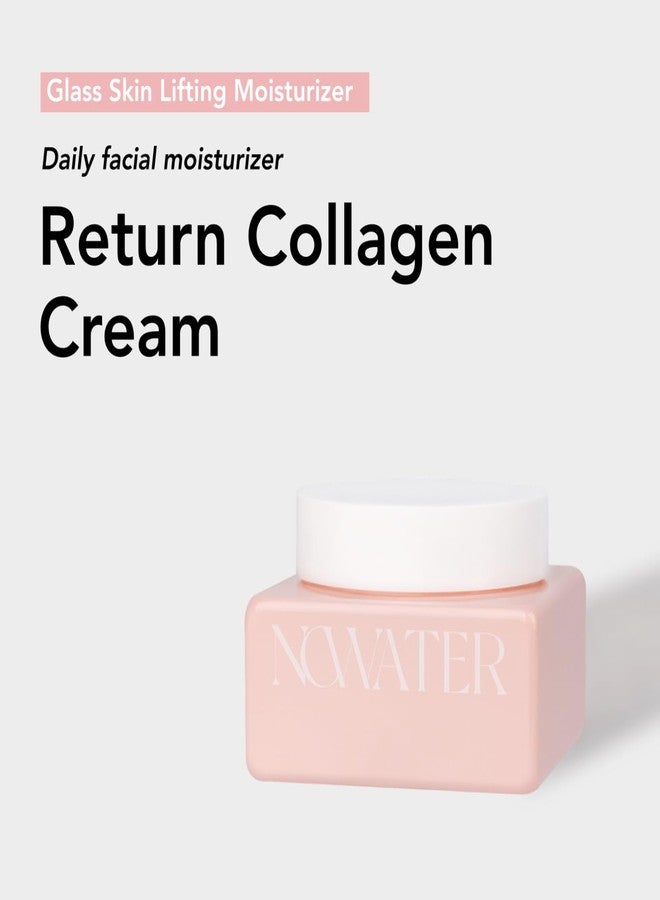 NOWATER Return Collagen Cream – Firming & Hydrating, Ceramide Facial Moisturizer - Hydrolyzed Collagen For Glowing Skin - Korean Skin Care, 1.76 fl.oz - Image 2